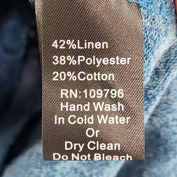 Pretty Angel Women's Assymetric Applique Linen Blend Tunic Fairycore Top - M - Picture 7 of 8